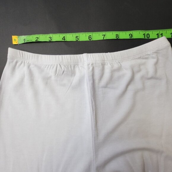 White Stretchy Leggings Pants Size Small or Medium - Picture 4 of 7